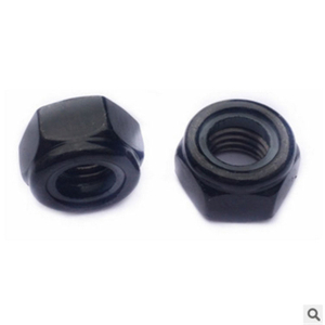 #5-40 6-32 6-40 8-32 8-36 Steel Black Oxide Nylon-Insert Locknuts 