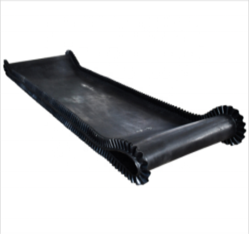 ENDLESS RUBBER CONVEYOR BELT OF WEIGH FEEDER EP500/3-1 200'Ab<3Px6x2x10800mmL with Slide Wall
