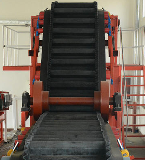 Corrugated Steep Angle Sidewall Belt Conveyor